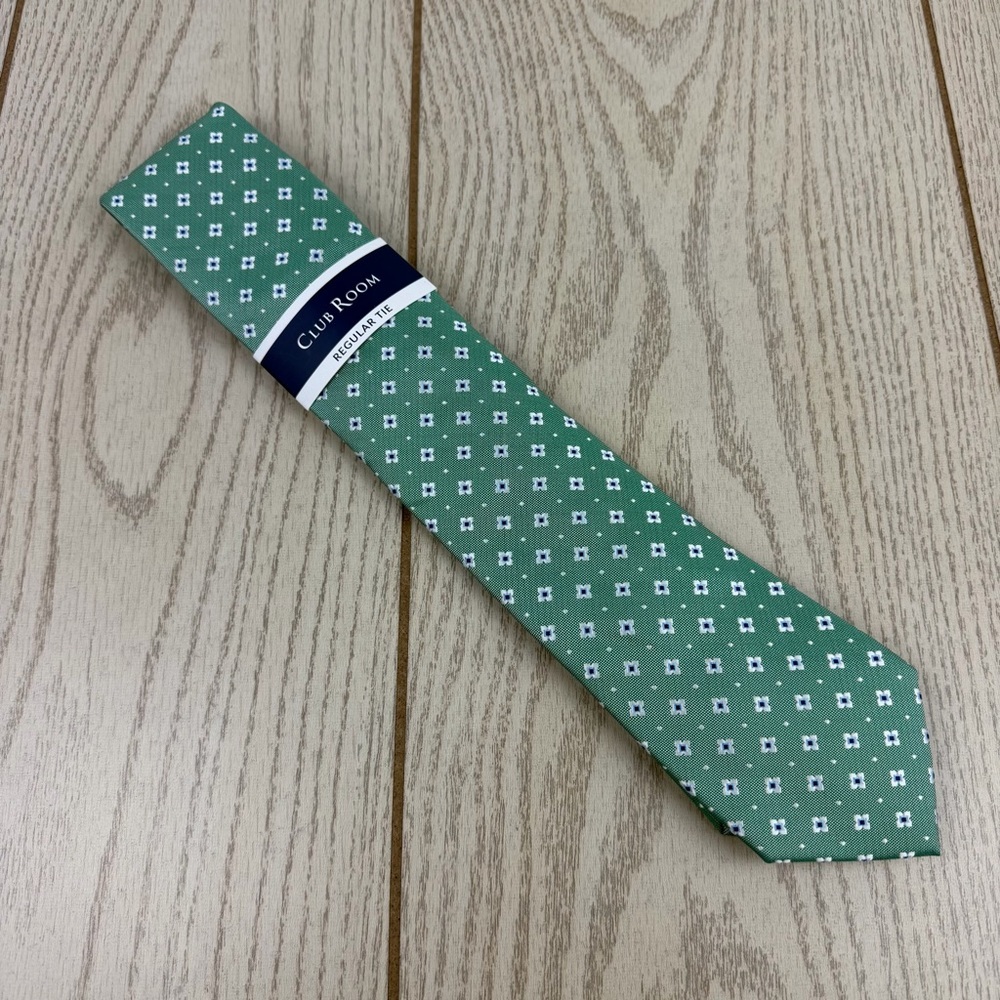 686 Club Room Men's Tie Delaney Neat 300 Green $55 Polyester